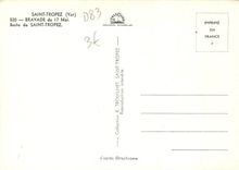 CPM Saint Tropez Var Bravade du 17 Mai Buste de saint Tropez