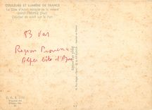 CPM Couleurs et Lumiere de France La Cote d'Azur miracle de la nature Saint Tropez Var Coucher de so