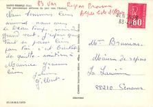 CPM Saint Tropez Var Vue panoramique aerienne du port vers l'Esterel