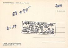 CPM Saint Tropez Var Coucher de soleil