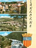 CPM Langogne Lozere Station Climatique Vue partielle Vue generale Cain de Peche 