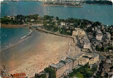 CPM Dinard Cote d'Emeraude I & V La Plage de l'Ecluse la Pointe du Moulinet l'Estuaire de la Rance a