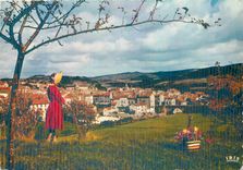 CPM Le Gevaudan Pittoresque Pays des Sources Langogne Lozere Station climatique Rivieres a truites 