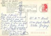CPM Landes La Femme Landaise La Gaveuse d'Oie La vieille ferme landaise Une vieille bergerie