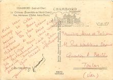 CPM Chambord Loir et Cher Le Chateau Ensemble au Nord Ouest Vue aerienne 