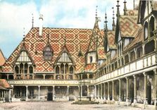 CPM Beaune C d'Or La Cour d'Honneur Hotel Dieu 