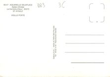 CPM Aquarelle delaplace Atelier d'Artiste La Corniche d'Azur St Aygulf Vieille Porte