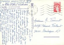 CPM La Cote d'Azur inoubliable Le Cap d'Antibes Vue aerienne la Plage de la Garoupe