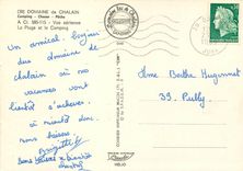 CPM Domaine de Chalain Camping Chasse peche vue aerienne la Plage et le Camping 