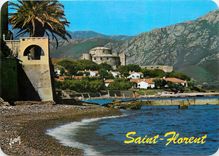 CPM Couleurs et Lumiere de France La Corse Oasis de Beaute Saint Florent Corse Dominant le Port et l