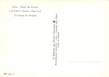 CPM Paris Musee du Louvre Lancret Nicolas La Lecon de musique
