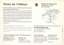 CPM Royaumont Abbaye Royale du XII siecle