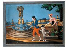 CPM La Fontaine de l'Elephant Place de la Bastille vers 1820 