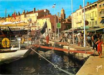 CPM Couleurs et lumire de France La Cote d'Azur Saintr Tropez Var Quai Suffren 