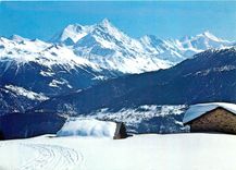 CPM Crans sur Sierre Le Weisshorn et le Rothorn de Zinal 