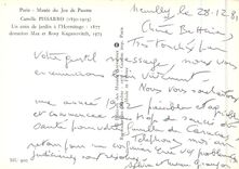 CPM Paris Musee du Jeu de Paume Camille Pissarro Un coin de jardin a l'Hermitrage donation Max et Ro