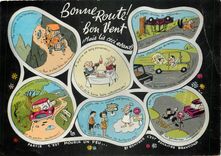 CPM Bonne route bon vent