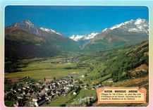 CPM Regard sur les Pyrenees Hautes Pyrenees la Vallee d'Azun et les Villages d'Aucun Marsous Arrens 