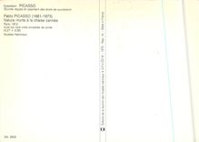 CPM Exposition Picasso oeuvres recues en palement des droits de succession Pablo Picasso 1881 1973 N