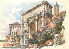 CPM Rome Arch of Septimus Severis 