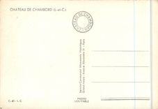 CPM Chateau de Chambord L et C 