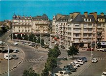 CPA Rennes L et V Place de la Gare 