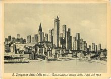 CPM Ricordo della Citta di S Gimignano 