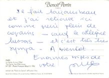 CPM Paris La Seine La Tour eiffel