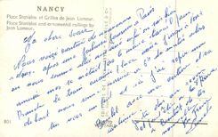 CPM Nancy Place Stanislas et Grilles de jean Lamour