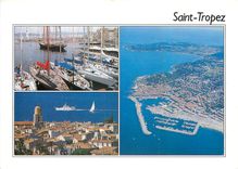 CPM  Saint Tropez (Var) Vue aerienne le Port le village
