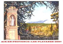 CPM Aix en Provence les Platanes