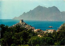 CPM Couleurs et Lumiere de France La Corse Porto (Corse) La Tour Genoise et le Golfe