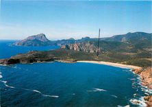 CPM Corse Ile de Beaute Souvenir de Piana La plage d'Arone et le Capo Rosso