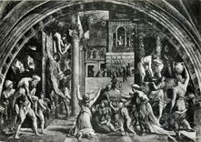 CPM Citta Del Vaticano L'incendie du Bourg (Raphael)