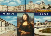 CPM  Palais du Louvre Paris Joconde Leonard de Vinci