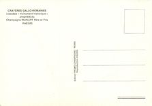 CPM Crayeres Gallo Romaines Classees monument historique propriete du champagne Ruinart pere et fils