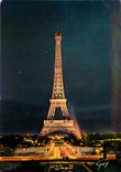 CPM Paris et ses Merveilles La Tour Eiffel (1887 1889m) vue la nuit
