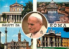 CPM Saluti Da Roma Pape Jean Paul II