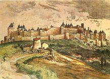 CPM Languedoc du Temps Jadis Vue generale de la cite de Carcassonne