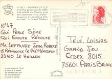 CPM Bordeaux en 1860 les Allees de Tourny et le grand Theatre