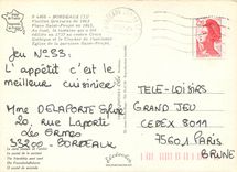 CPM Bordeaux en 1845 la Place Saint Projet