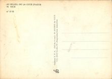 CPM Au soleil de la Cote d'Azur Nice