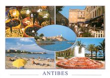 CPM Couleurs et Lumiere de France la Cote d'Azur Antibes (A Mmes) Les remparts et la vieille viiel l