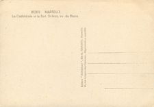 CPM Marseille La Cathedrale et le Fort St Jean vu du Pharo Bateau