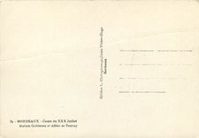 CPM Bordeaux Cours du XXX Juillet Maison Gobineau et Allees de Tourny Automobile