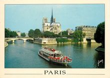 CPM Couleurs et Lumiere de France Paris Notre Dame et la Seine