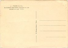 CPM Tours (I et L) La Cathedrale Saint Gatien commencee vers 1170 terminee vers 1507