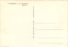 CPM Strasbourg la Cathedrale Gravure