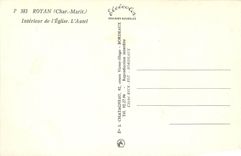 CPM Royan (Char Mmes) Interieur de l'Eglise l'Autel