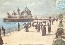 REPRO Nice au Temps Passe le palais de la jetee Promenade en 1905